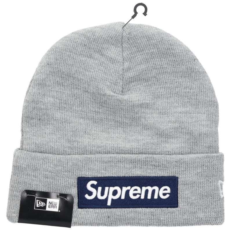 SUPREME x New Era 25AW Box Beanie Gray/Navy Size ONE SIZE