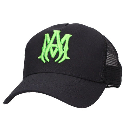 AMIRI MA Logo Embroidered Mesh Trucker Cap Size 56CM-62CM