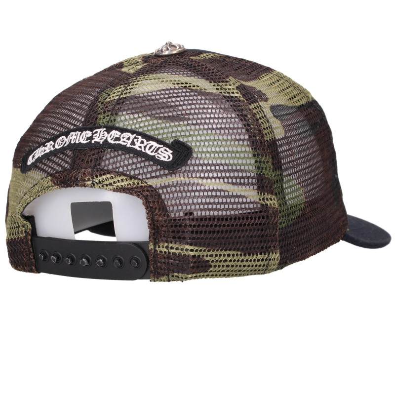Chrome Hearts Camo Mesh Cross Ball Trucker Cap Size ONE