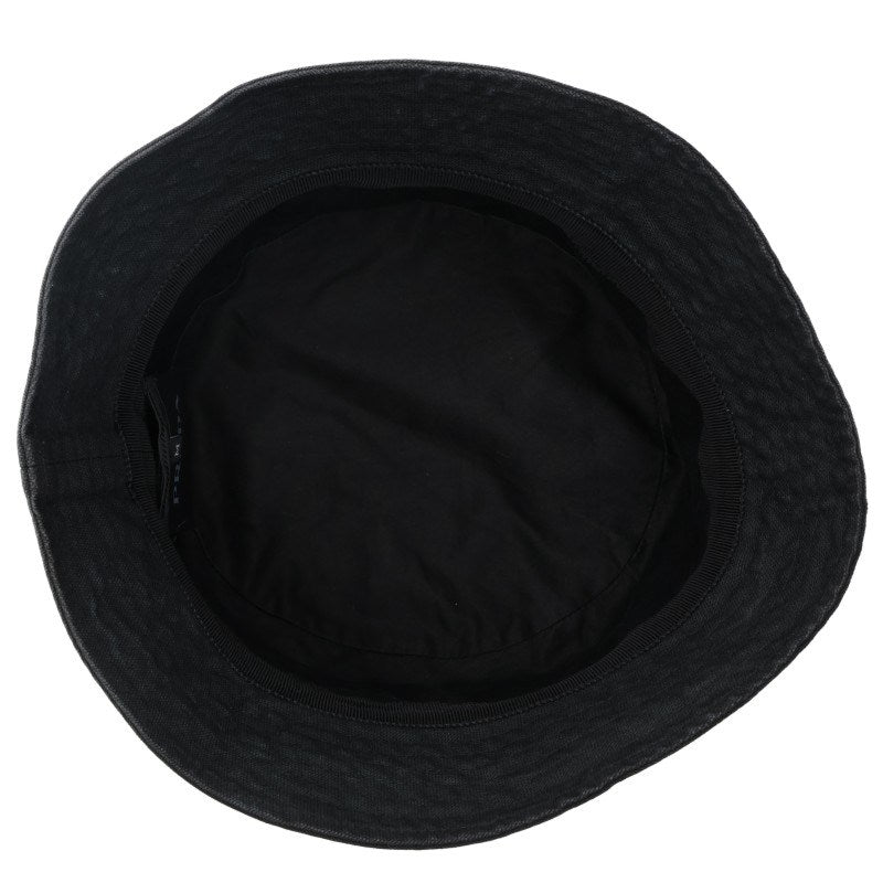 PRADA Vintage Triangle Logo Cotton Bucket Hat Size M
