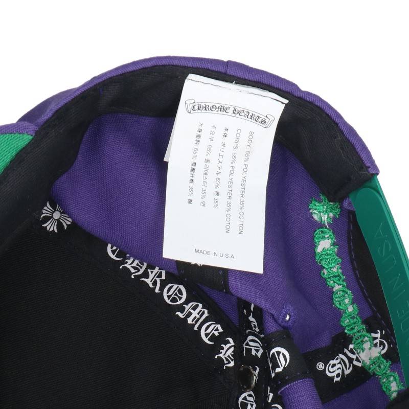 Chrome Hearts CH Logo Embroidered Baseball Cap Size ONE