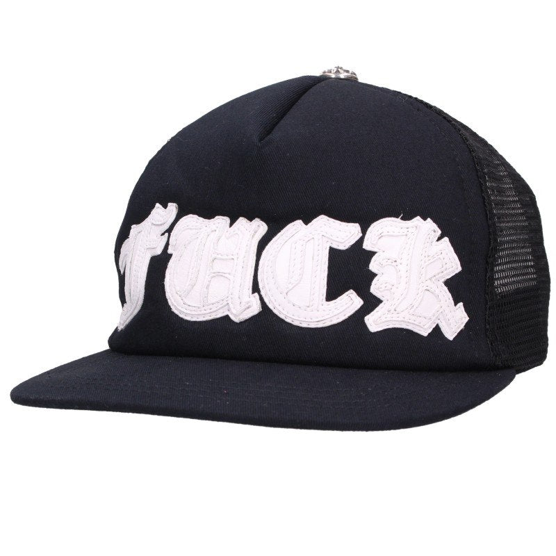 Chrome Hearts FUCK Patch Cross Ball Trucker Cap Size ONE