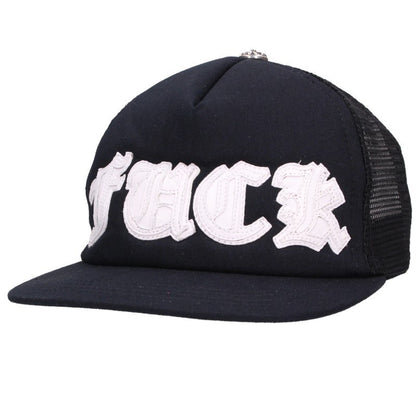 Chrome Hearts FUCK Patch Cross Ball Trucker Cap Size ONE