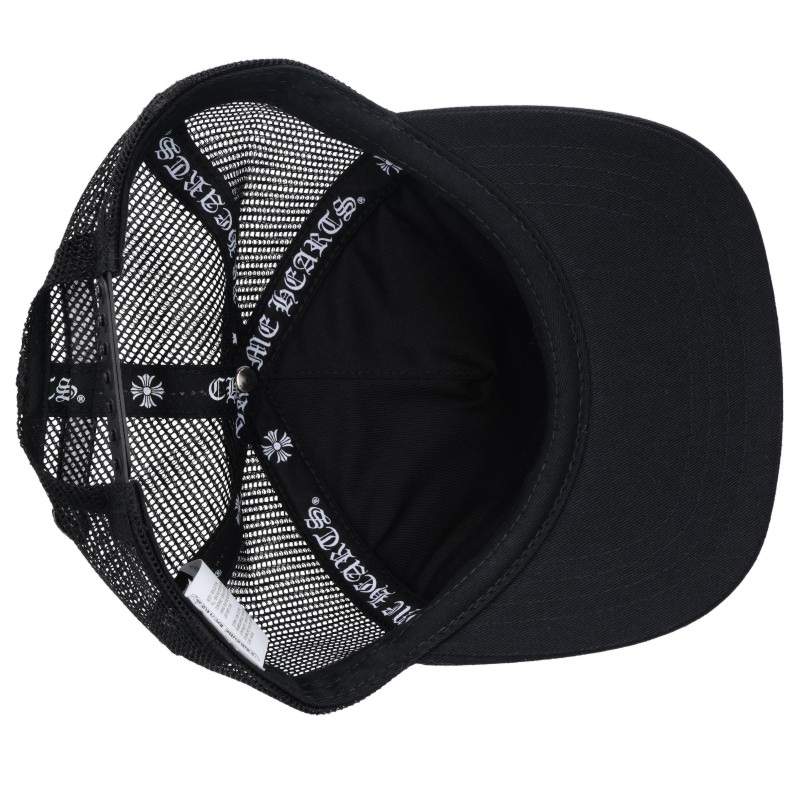 Chrome Hearts 3 Cemetery Leather Patch Trucker Cap Size ONE