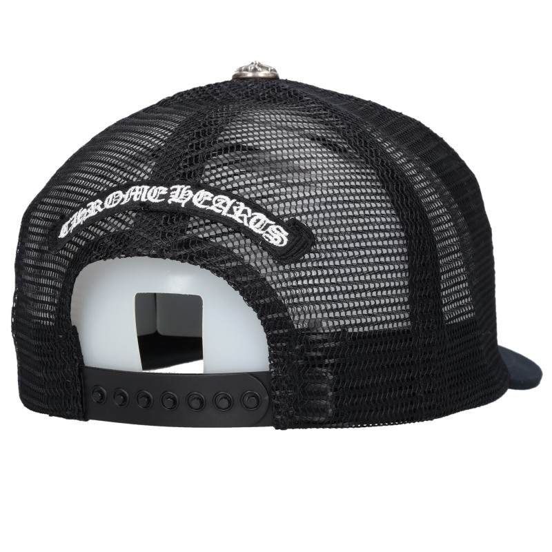 Chrome Hearts 3 Cemetery Leather Patch Trucker Cap Size ONE