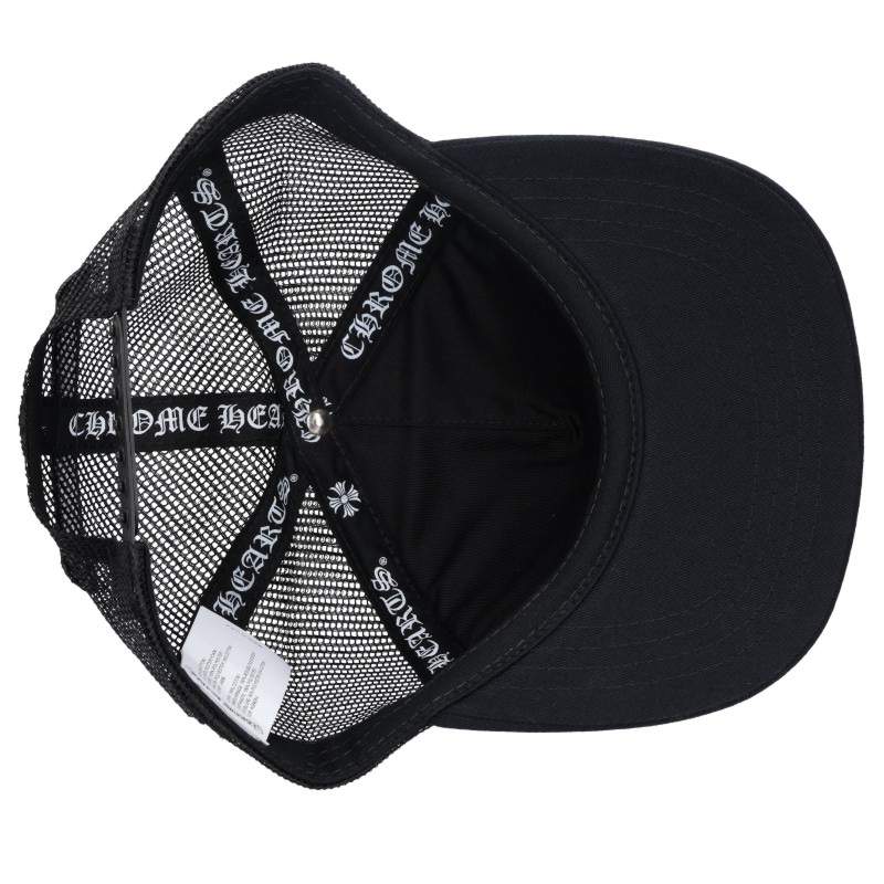 Chrome Hearts 3 Cemetery Leather Patch Trucker Cap Size ONE
