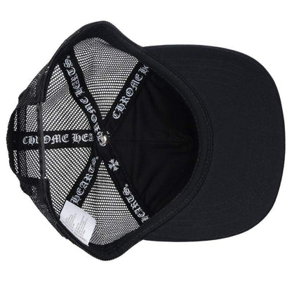 Chrome Hearts 3 Cemetery Leather Patch Trucker Cap Size ONE