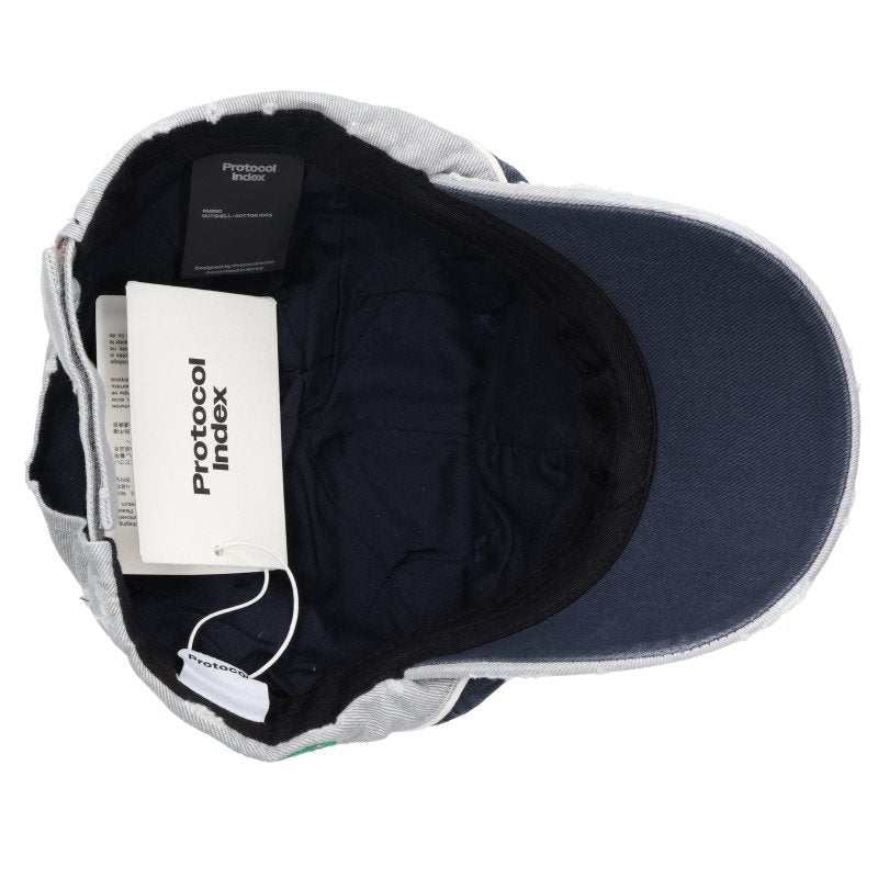 Protocol Index Racing Cap Damaged Logo Hat Size ONE SIZE