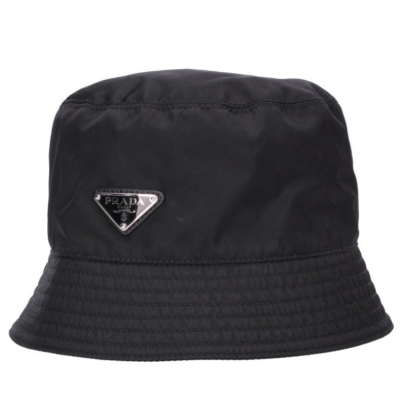 PRADA 2HC137 Triangle Logo Nylon Bucket Hat Size XL