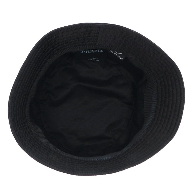 PRADA 2HC137 Triangle Logo Nylon Bucket Hat Size XL