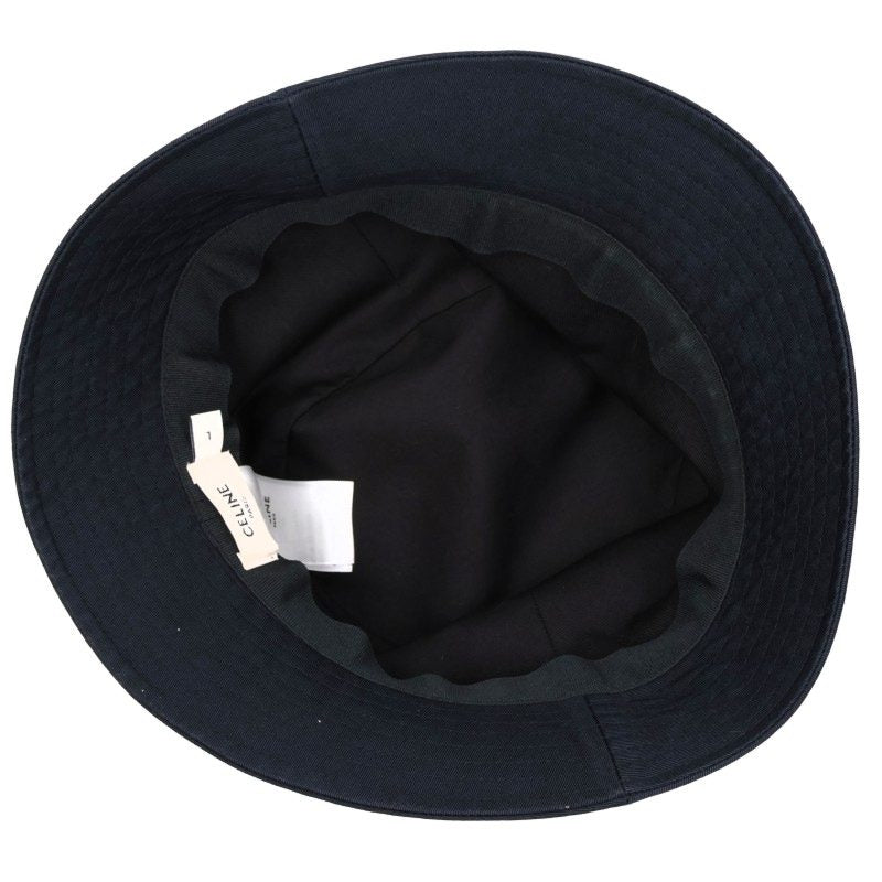 CELINE Logo Print Bucket Hat Black Size L