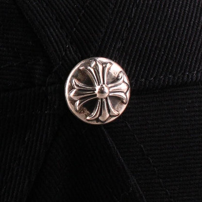 Chrome Hearts Black Silver Denim Trucker Cap Size ONE