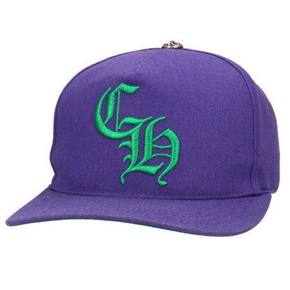 Chrome Hearts CH Embroidered Baseball Cap Purple Size ONE