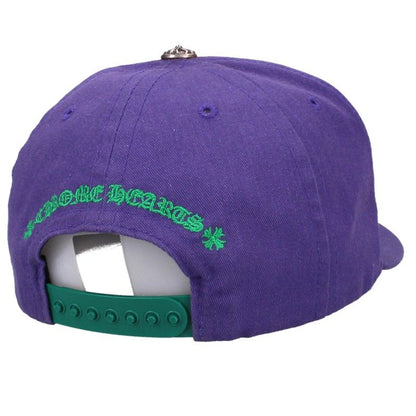 Chrome Hearts CH Embroidered Baseball Cap Purple Size ONE