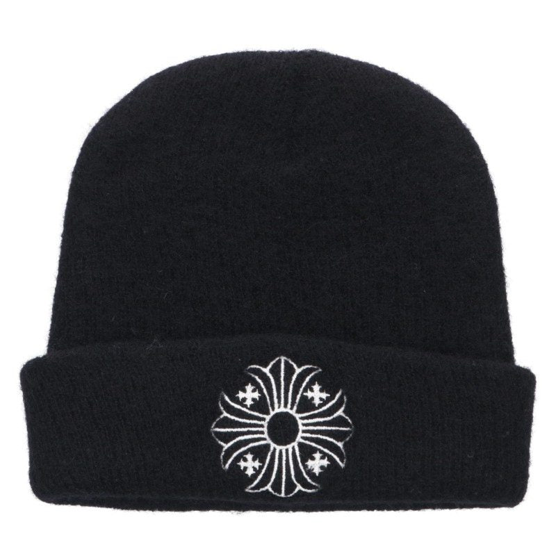 Chrome Hearts Black Wool CH Plus Beanie Size ONE SIZE