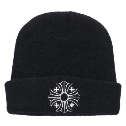 Chrome Hearts Black Wool CH Plus Beanie Size ONE SIZE