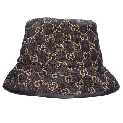 GUCCI GG Monogram Canvas Bucket Hat Black Size L