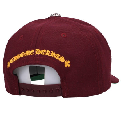 Chrome Hearts CH Embroidered Bordeaux Yellow Hat Size ONE