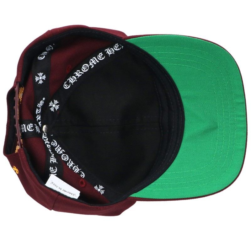 Chrome Hearts CH Embroidered Bordeaux Yellow Hat Size ONE