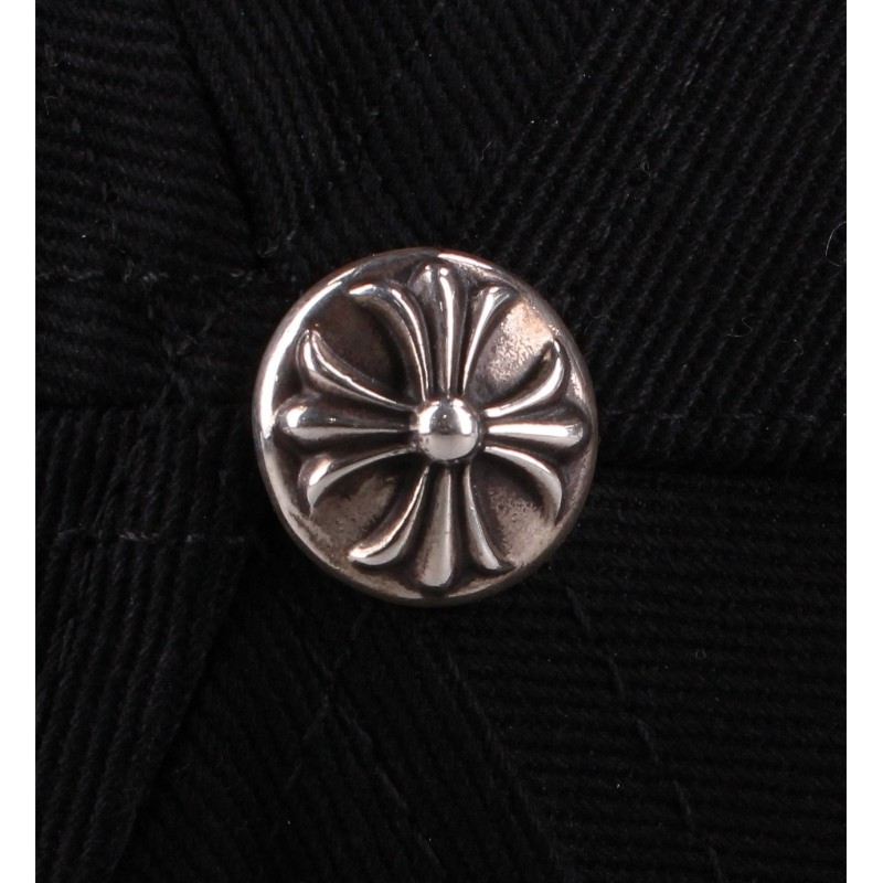 Chrome Hearts Black Silver English Text Trucker Cap Size ONE