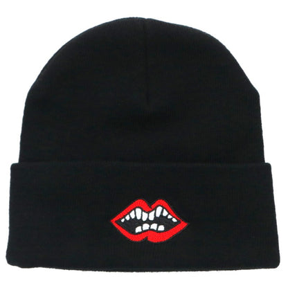 Chrome Hearts PPO Chomper Acrylic Beanie Black Red Size ONE