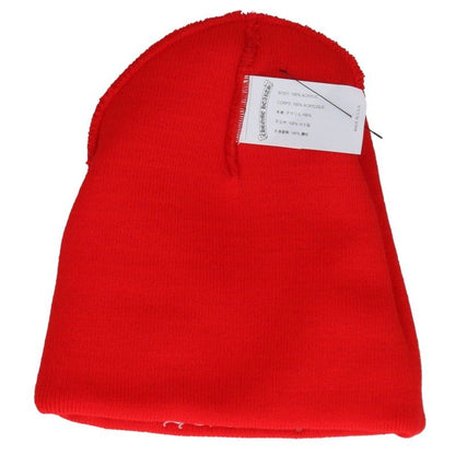 Chrome Hearts Red Acrylic Logo Embroidered Beanie Size ONE