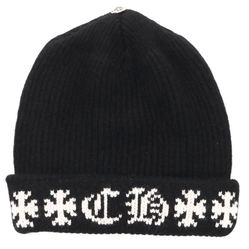 Chrome Hearts BIG DADDY Cross Button Cashmere Beanie