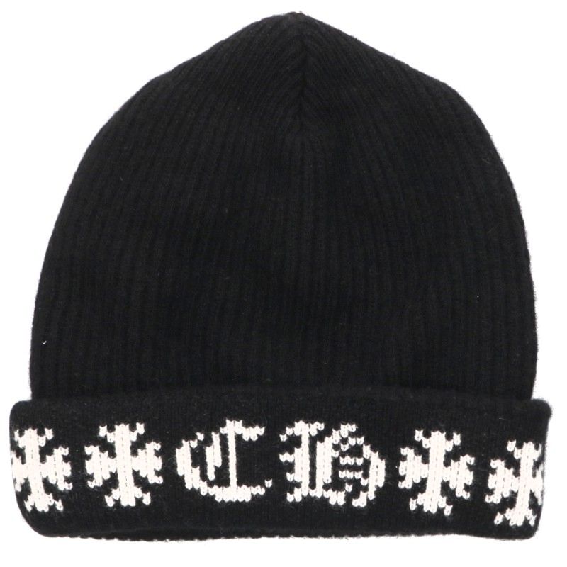 Chrome Hearts BIG DADDY Cross Button Cashmere Beanie
