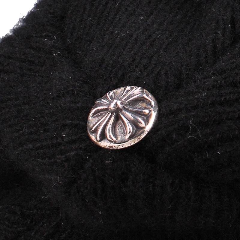 Chrome Hearts BIG DADDY Cross Button Cashmere Beanie