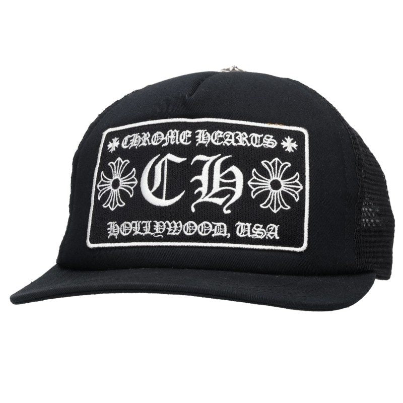 Chrome Hearts CH Patch Cross Ball Cap Blk/Wht/Svr Size ONE