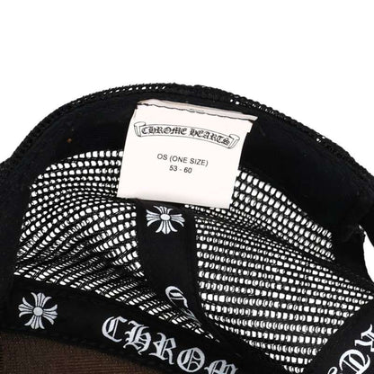 Chrome Hearts CH Patch Cross Ball Cap Blk/Wht/Svr Size ONE