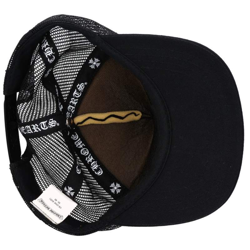 Chrome Hearts CH Patch Cross Ball Cap Blk/Wht/Svr Size ONE