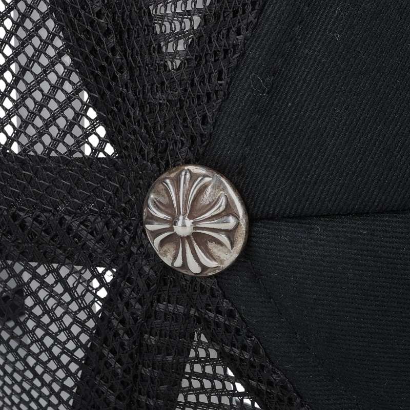 Chrome Hearts CH Patch Cross Ball Cap Blk/Wht/Svr Size ONE