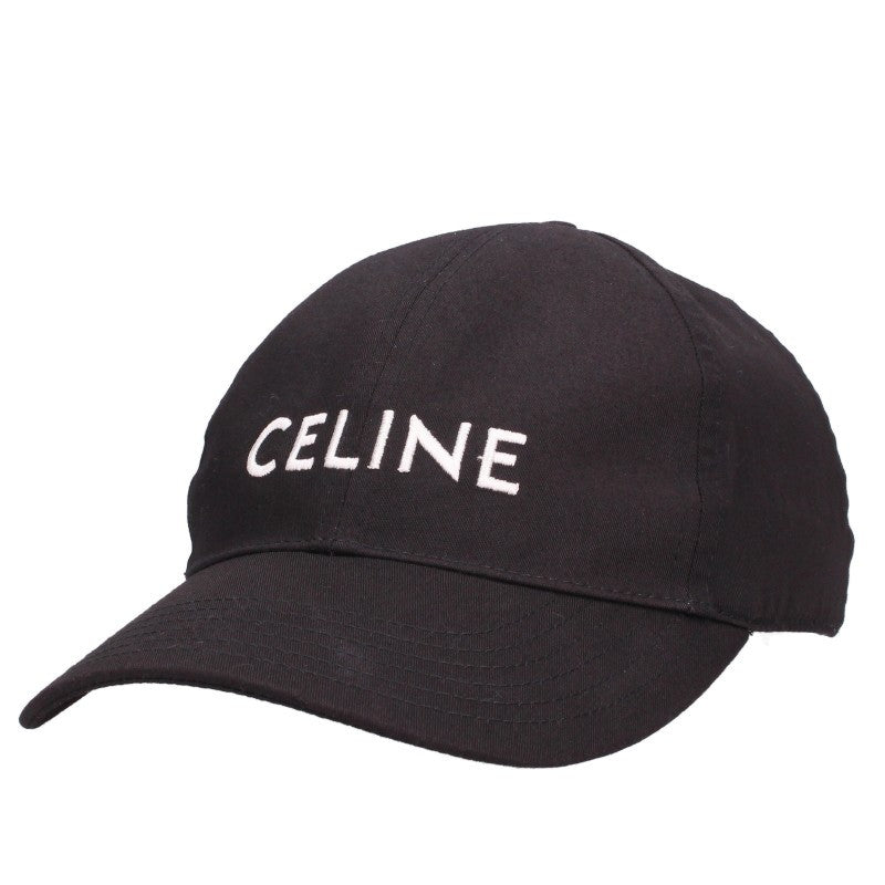 CELINE Logo Embroidered Baseball Cap Black Size M