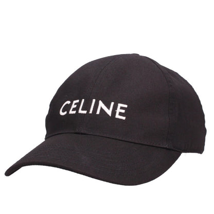 CELINE Logo Embroidered Baseball Cap Black Size M