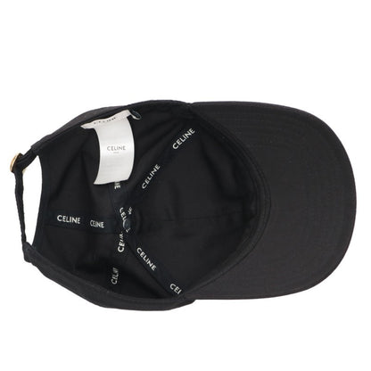 CELINE Logo Embroidered Baseball Cap Black Size M