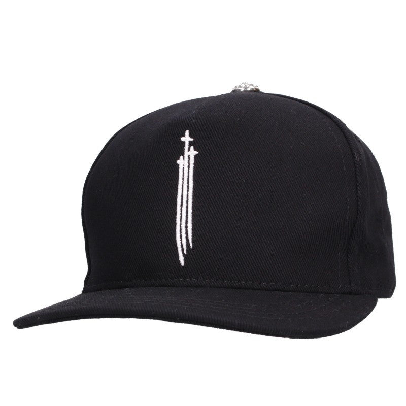 Chrome Hearts RS Cross Embroidery Denim Black/White