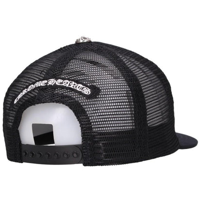 Chrome Hearts 3 Cemetery Leather Trucker Cap Size ONE SIZE