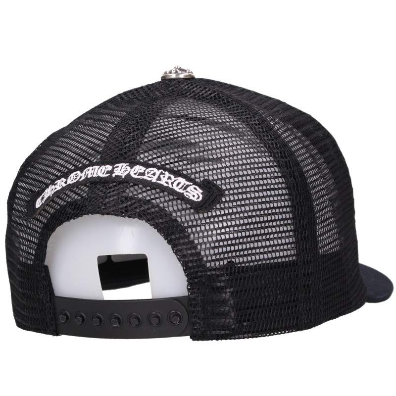 Chrome Hearts 3 Cem Leather Trucker Cap Size ONE SIZE