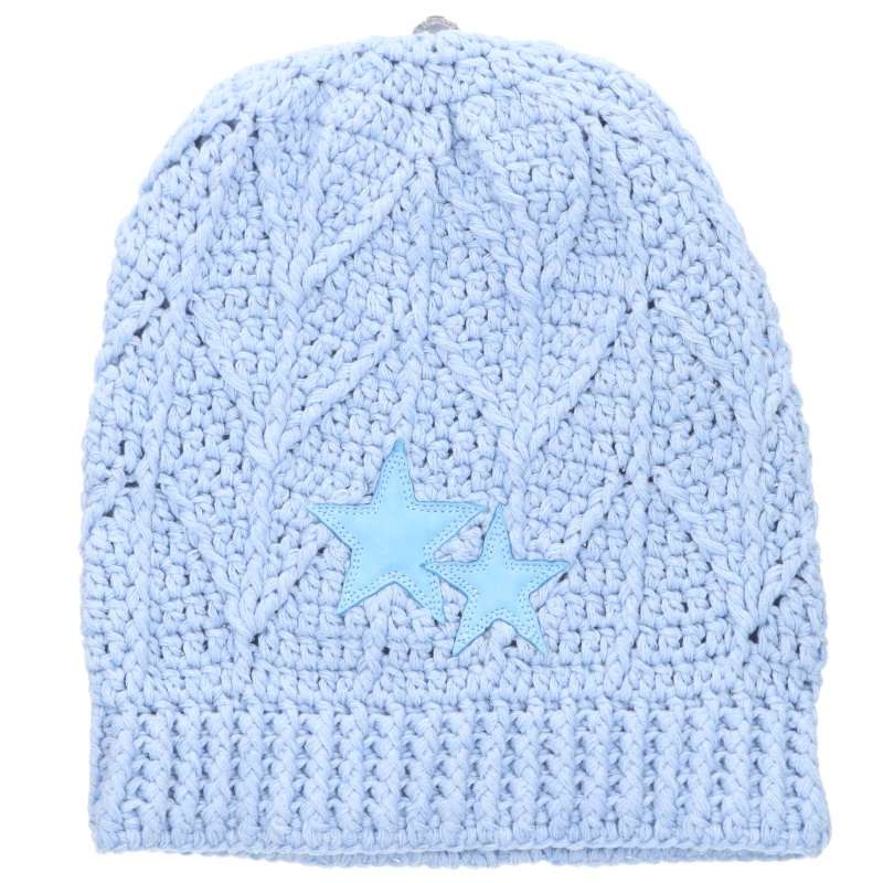 Chrome Hearts Star Leather Knit Beanie Size ONE SIZE