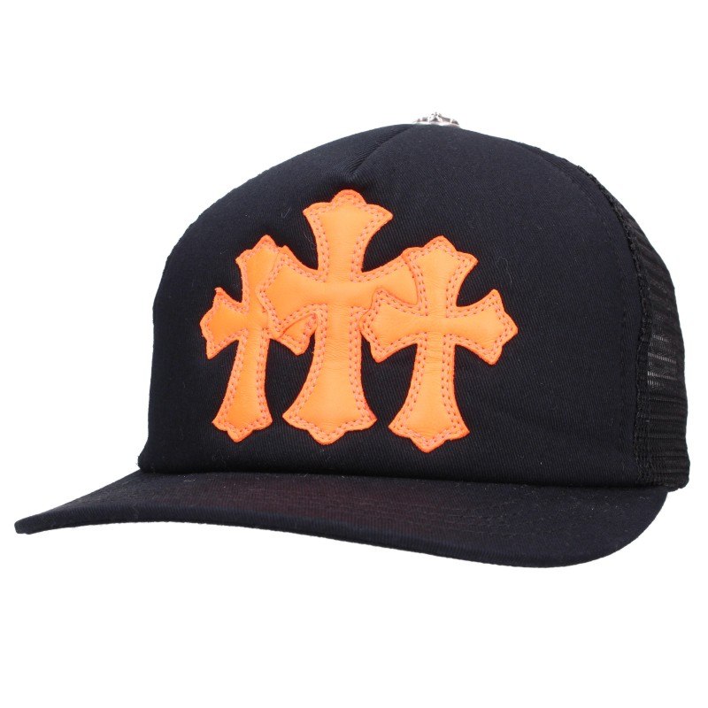 Chrome Hearts 3 Cemetery Leather Trucker Cap Size ONE Multi