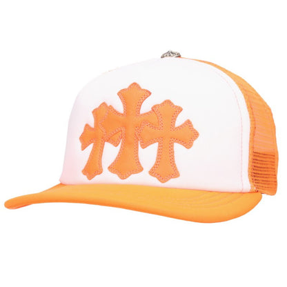 Chrome Hearts 3 Cemetery Leather Trucker Cap Size ONE SIZE