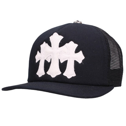 Chrome Hearts 3 Cemetery Leather Trucker Cap Size ONE SIZE