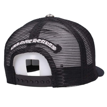 Chrome Hearts 3 Cemetery Leather Trucker Cap Size ONE SIZE
