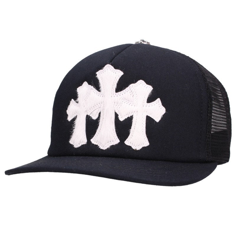 Chrome Hearts Calf Hair 3 Cemetery Hat Black Size ONE SIZE