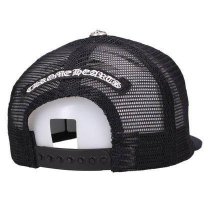 Chrome Hearts FUCK Leather Patch Cap Black Size ONE SIZE