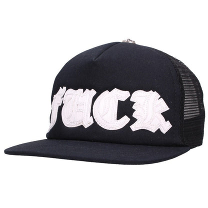 Chrome Hearts FUCK Leather Patch Trucker Cap Size ONE SIZE