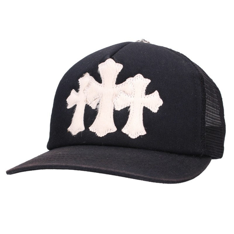 Chrome Hearts Calf Hair 3 Cemetery Hat Black Size ONE Multi