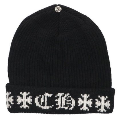 Chrome Hearts Big Daddy Cashmere Beanie Black Size ONE SIZE