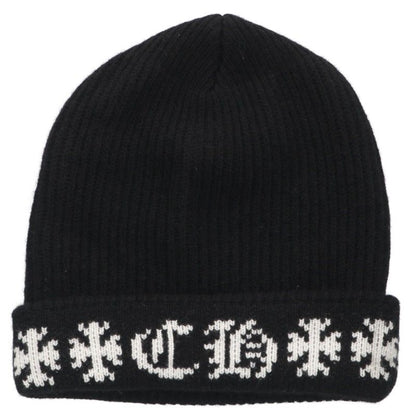 Chrome Hearts Big Daddy Cashmere Beanie Black Size ONE SIZE